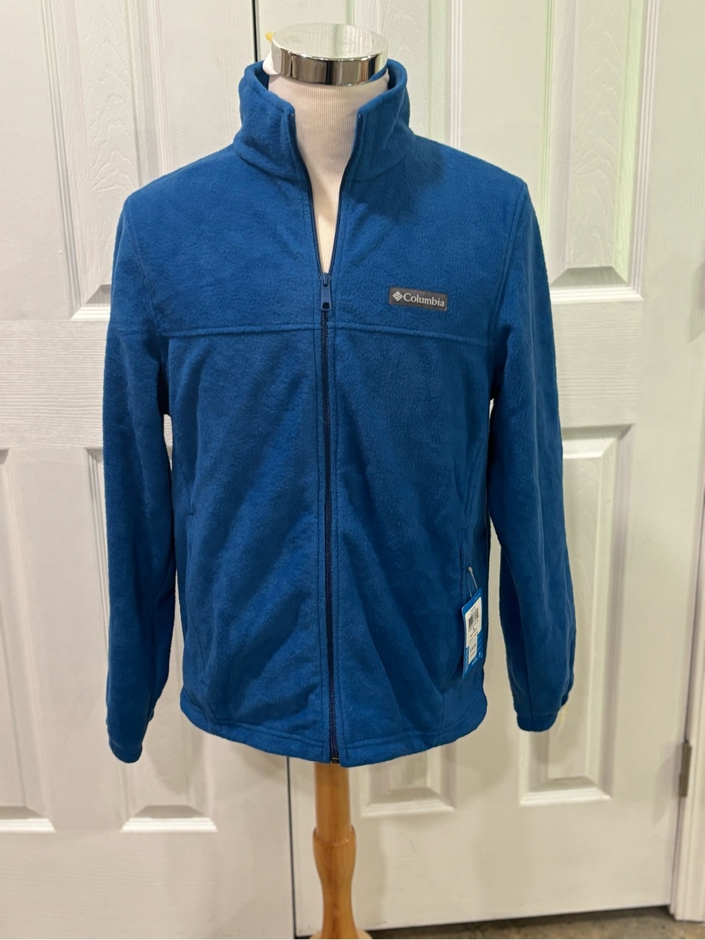 Columbia Men's Blue Full-Zip Fleece Jacket size M NWT